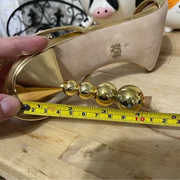 Badgley Mischka Ivette II Metallic Stiletto Sandal Size 9 - Picture 10 of 10